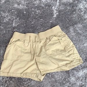 Tan cargo shorts